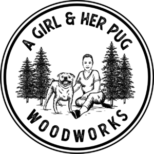 Standard a girl   her pug woodworkslarge