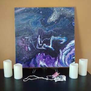 Purple Ocean 24" x 24" by Anne Hlavac