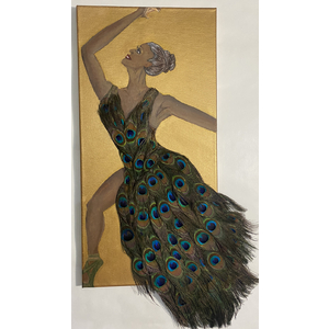 Peacock ballerina  by Rolanda Hudson