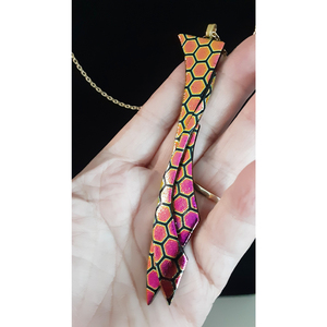 Venilia's Dragon Scale Fused Glass Necklace by Kat Huddleston