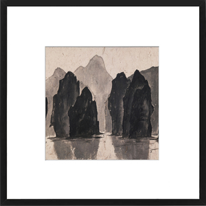 Sung Mountain Print Set of 3 by Nha Vuu