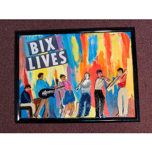 Bix Lives! - 28" X 24" Framed Collage - Free Shipping by Bob Leopold