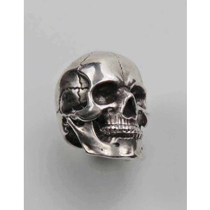 SKULL RING, Fine Art Handmade Skull Ring with opening and closing jaw, Men 925 Sterling Silver LARGE Skull Ring by Natalia Chebotar