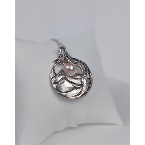 MOUNTAIN BEAUTY Fine Art Handmade Sterling Silver Pendant, Mountain Necklace  by Natalia Chebotar