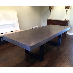 Custom Concrete Dining Table  by Lori Askew