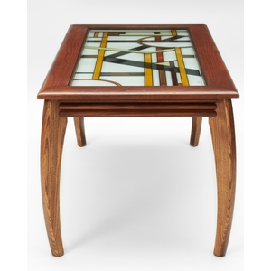 Art Deco Earthtone Brown Coffee Table by Kevin Edgar