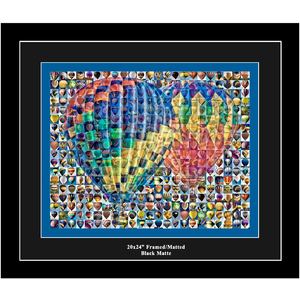 Hot Air Balloon Photo Mosaic Print Art.  by David Addario