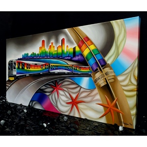 Windy City Pride- giclee print on stretched canvas by Peter Thaddeus