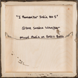 I Remember India No 5 by Sondra Wampler