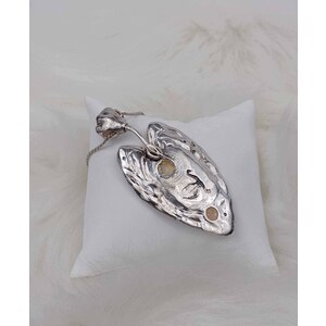 SWAN LAKE Fine Art Handmade 925 Sterling Silver 14k Gold Pendant, Swan Jewelry, Swan Necklace, Large Pendants for women  by Natalia Chebotar
