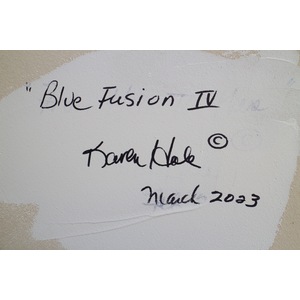 Blue Fusion IV by Karen Hale