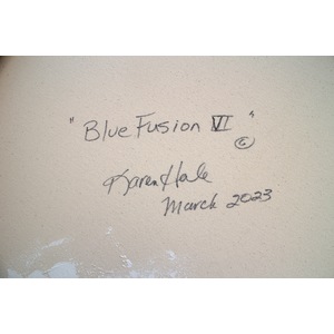 Blue Fusion VI by Karen Hale