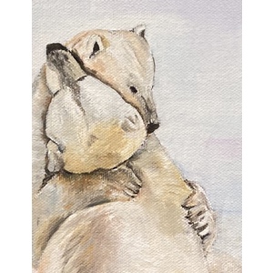 Polar Affection 12x16 Giclee Canvas by Thelma Fanstone Haffner