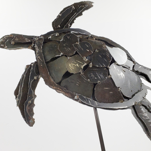 SOLD!!!"Sea Turtle" metal art sculpture by Brandon DeNormandie