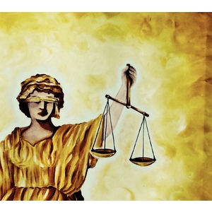 Justice 20x24 by Thelma Fanstone Haffner