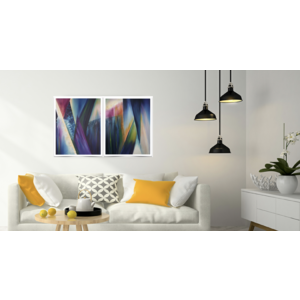 Crystals Diptych Limited Edition Fine Art Print by Carolina Garzon