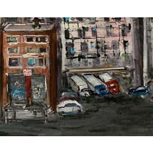 New York City Loft - 24" X 36" Original Painting by Bob Leopold