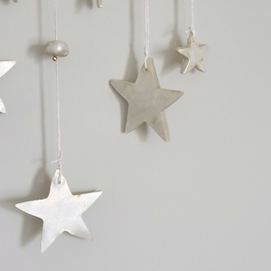 Stars Clay Bead Wall Hanging by Susan Paolilli