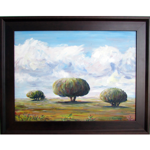 On the plains of Spain, 24" x 18" by Linda Sacketti