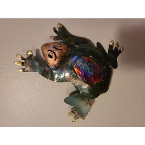 set of 3 fat frogs by Sergio Barcena