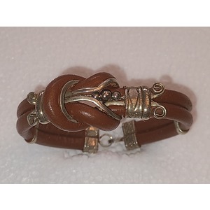 Leather knot bracelet  by Sergio Barcena