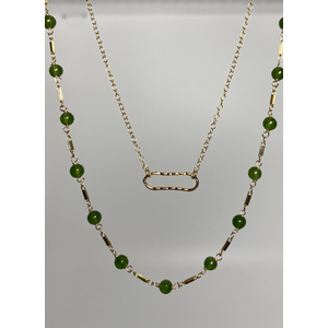 Jade double Necklace  by Candace Marsella