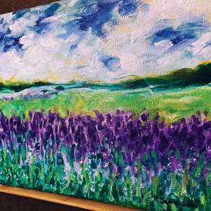 Purple Fields  14" x 11" by Robert Schemmel
