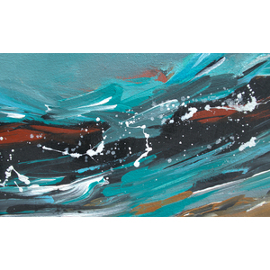 Waves and Wet Sand Diptych by Nancy Eckels
