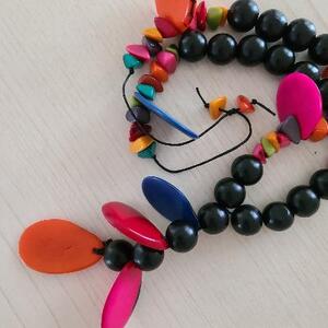 Tagua Nut Bead Necklace by Susan Paolilli