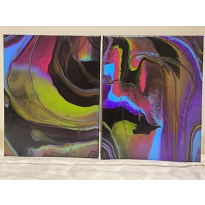 Neon Swirls II - 11x14 by Dan Henery