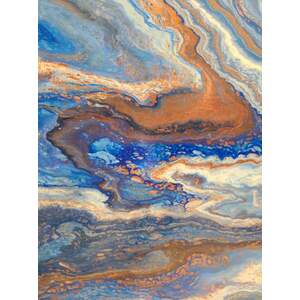 Blue with Copper - 24x24 by Dan Henery