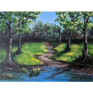 Forest Path to the River  by Jessica Ackerson