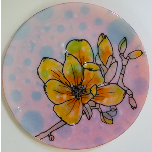 #1057 Magnolia Plate by Michelle Rial
