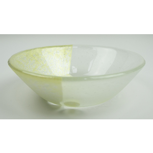 #1117 Gold-Silver Circles Bowl by Michelle Rial