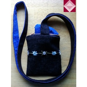 Hand Embroidered Shoulder Bag by Laura Rizzardini