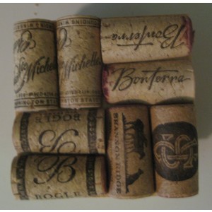 Set of 4 Wine Cork Coasters by Bob Forestall