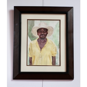 Haitian Farmer by David Schubert 