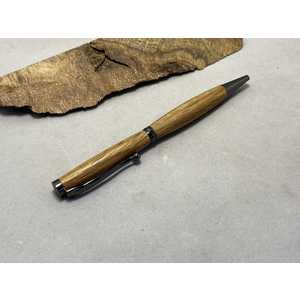 Slim Pen made from Four Roses bourbon barrel, gunmetal hardware by Joel Lockridge