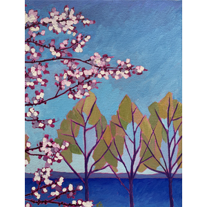 Traverse City Cherry Blossoms by Rose Ellis