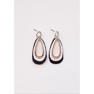 Leather earrings  by Maria Belokurova 