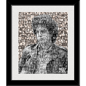 Billy Joel Photo Mosaic Print Art by David Addario
