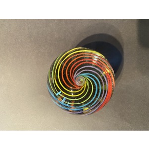 Cane Paperweight Rainbow by James Wilbat