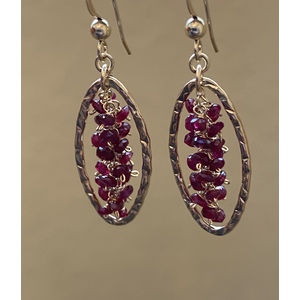 Ruby Signature Earrings by Candace Marsella