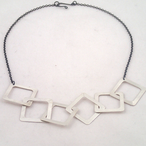 Silver Six Diamond Bracelet by Lauren Mullaney