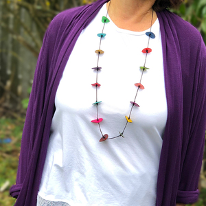 Bits 'o Color Adjustable Tagua Necklace by Ande Axelrod
