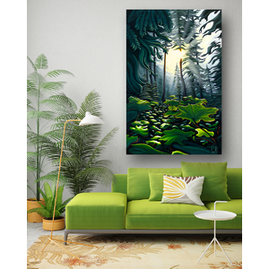 Light in the Forest Limited-Edition on Canvas by Grant Pecoff