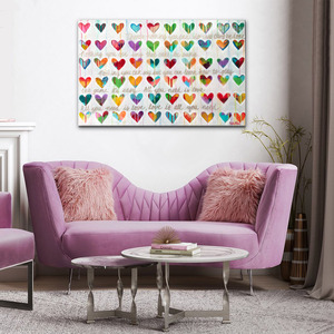 "All you need is love" canvas giclee print 25x40 by Carla Bank