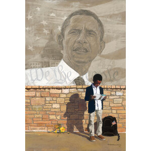 In His Shadow - PRESIDENT BARACK OBAMA by Richard Wilson