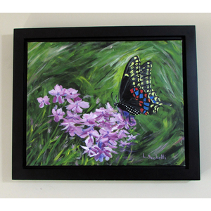 Butterfly in my back yard 2.  16" x 20" by Linda Sacketti