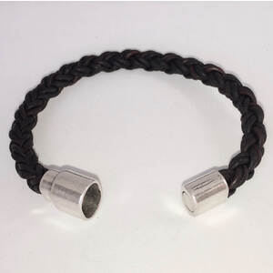 Braided Leather Bracelet by Angela Flaviani